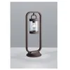 Image de Potelet sambesi rouille 1x28w e27 h60