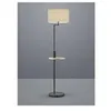 Image de Lampadaire étagère avec tablette claas noir 60w e27