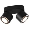 Image de Trio, Plafonnier, Luminaires LED plafonnier encastré et apparent Taurus 652910232, métal noir mat, incl. 2x 3.5 (900 lm)