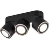 Image de Trio, Spot de plafond, Luminaires LED plafonnier encastré et apparent Taurus 652910332, métal noir mat, incl. 3x 3.5 (1350 lm)