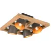 Image de Trio, Plafonnier, Plafonnier nickel antique 'Bell' 4flg (E14)