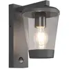 Image de Trio, Éclairage d'extérieur, IP44 211069142Applique anthracite 'Cavado' avec BWM (E27, IP44)