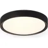 Image de Trio, Plafonnier, Luminaires LED Plafonnier Clarimo 659011832, plastique noir mat, diffuseur acrylique blanc, incl. (1600 lm)