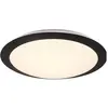 Image de Trio, Plafonnier, Luminaires LED Salle de bain Plafonnier Umberto 680310132, plastique noir mat, avec 12 watts de LED (1160 lm)