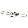 Image de Trio, Plafonnier, Plafonnier Irvine, 7100 lm, 3000-6500 K, LED 60 W, laiton mat/noir mat (7100 lm)