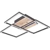 Image de Reality, Plafonnier, Appareil mobile LED plafonnier 27W dimmable imitation bois CCT couleur de lumière réglable veilleuse (3200 lm)