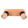 Image de Applique Led GU10 support et douille bois métal noir -Trio - Aruni II
