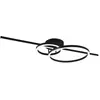 Image de Trio, Plafonnier, Montilla LED Plafonnier 54W dimmable noir mat CCT couleur de lumière réglable Veilleuse (6300 lm)
