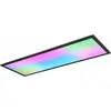 Image de Reality, Plafonnier, Plafonnier LED Beta 31W dimmable noir mat CCT couleur de lumière réglable Veilleuse 80cm (3550 lm)
