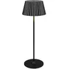 Image de Delight, Lampe de table, Reality Leuchten LED Extérieur Batterie Lampe de table Suarez R57706132, Métal noir mat, incl. 1.5 W