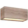 Image de Trio, Éclairage d'extérieur, Applique murale IP44 aspect bois (E14, IP44)