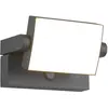 Image de Trio, Éclairage d'extérieur, Kansas - Applique - Anthracite - incl. 1x SMD 10W - Détecteur de mouvement - Inclinable - Luminaire (1000 lm, IP54)