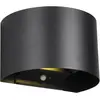 Image de Reality, Éclairage d'extérieur, Talent LED Applique murale 2x0,5W 16cm noir mat blanc chaud (100 lm, IP44)