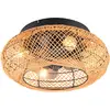 Image de RL live your light Realität Lillesand - Beatmungsgerät - Naturel - exkl.4x E27 4W, Ventilateur, Marron