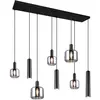 Image de Trio, Suspension, MATARO - Hanglamp - Zwart mat - excl. 2x E27 4,9 W - Plafondbevestiging - In hoogte verstelbaar (E14, E27, GU10)
