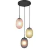Image de Trio, Suspension, FACETTE - Hanglamp - Zwart mat - excl. 3x E27 4 W - Plafondbevestiging - In hoogte verstelbaar (E27)