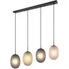 Image de Trio, Suspension, FACETTE - Hanglamp - Zwart mat - excl. 4x E27 4 W - Plafondbevestiging - In hoogte verstelbaar (E27)