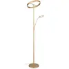 Image de Trio, Lampadaire, Lampe de sol LED à lumière réglable et dimmable avec bras de lecture flexible (4600 lm)