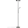 Image de Reality, Lampadaire, R45741107 Palermo LED Stehleuchte 5W  28cm dimmbar Nickel Matt CCT einstellbare Lichtfarbe (2500 lm)