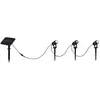 Image de Reality, Éclairage d'extérieur, R83256332 Obidos LED Strahler 3x0,5W Schwarz Matt IP44 neutralweiss (IP44)