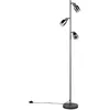 Image de Reality, Lampadaire, R41783042 Cadiz E14 Stehleuchte 3-fach  23cm Schwarz Matt (E14)
