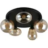 Image de Trio, Plafonnier, 617030513 Lumina E14 Deckenleuchte 5-fach  63,5cm Schwarz Matt (E14)
