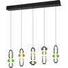 Image de Trio, Suspension, 334310517 Minerva LED Pendelleuchte 5x8W dimmbar Multicolor CCT einstellbare Lichtfarbe