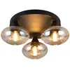 Image de Reality, Plafonnier, R66643013 Divina E14 Deckenleuchte 3-fach  39cm Amberfarbig (E14)