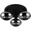 Image de Reality, Plafonnier, R66643054 Divina E14 Deckenleuchte 3-fach  39cm Rauchfarbig (E14)