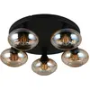 Image de Reality, Plafonnier, R66645013 Divina E14 Deckenleuchte 5-fach  49cm Amberfarbig (E14)