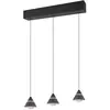 Image de Trio, Suspension, LED-Pendelleuchte 3x7W 2300-4000K 1560lm sw 3LEDs LED nicht austauschbar sym IP20 (1560 lm)