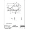 Image de Hoesch, Receveur de douche, Baignoire d'angle SPECTRA 1400x1400x480mm blanc