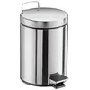 Image de Emco Poubelle à pédale System 2 5l avec couvercle inox 355300000, Poubelle, Transparent, Argent