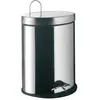 Image de Emco Poubelle SYSTEM 2 modèle sur pied avec couvercle ovale 5 l inox, Poubelle, Argent