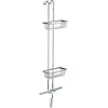 Image de Emco, Rangement pour douche, Porte-guéridon SYSTEM 2 2 paniers profonds, raclette chromée (20 x 18 x 94.60 cm)
