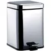 Image de Emco Poubelle SYSTEM 2 modèle sur pied avec couvercle carré 5 l inox, Poubelle, Argent