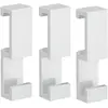 Image de Emco, Porte-serviettes + crochets pour serviettes, Crochet LOFT set de 3, emboîtable blanc