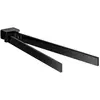 Image de Emco, Porte-serviettes + crochets pour serviettes, Porte-serviettes LOFT 2 bras, pivotant, 310mm noir