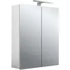Image de Emco, Armoire de toilette, armoire de toilette LED mee AP 60 cm 2 portes (60 x 21 x 72.70 cm)