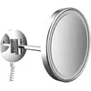 Image de Emco, Miroir cosmétique, Miroir de rasage/cosme à LED PURE LED rond, 1 bras, 3 positions, capteur tactile chromé