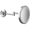 Image de Emco, Miroir cosmétique, Miroir de rasage/cosme à LED PURE LED rond, 2 bras, 3 positions, capteur tactile chromé