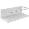 Image de Emco, Rangement pour douche, Panier mural d'angle ROUND 225x75x100mm avec support blanc/chrome (22.50 x 7.50 x 10 cm)