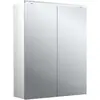 Image de Emco, Armoire de toilette, pure 2 Classic armoire de toilette lumineuse LED avec éclairage à poser, 2 portes, 600x711x15 (60 x 17.80 x 72.90 cm)
