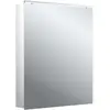Image de Emco, Armoire de toilette, flat 2 Classic LED Armoire à glace éclairée avec éclairage à poser, 1 porte Butée révers (60 x 13.80 x 72.90 cm)