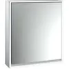Image de Emco, Armoire de toilette, loft armoire de toilette lumineuse, 600 mm, modèle apparent, aluminium/miroir, 979805102 (64.40 x 17.50 x 73.30 cm)
