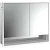 Image de Emco, Armoire de toilette, loft armoire de toilette lumineuse avec compartiment inférieur, 800mm, 2 portes, modèle à en (84.30 x 17.50 x 73.30 cm)