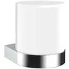 Image de Emco, Distributeur de savon + porte-savon, flow distributeur de savon à capteur, verre cristal satiné