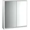 Image de Emco, Armoire de toilette, loft armoire de toilette lumineuse, 600 mm, modèle apparent, aluminium/blanc, 979806104 (64.40 x 17.50 x 73.30 cm)