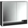 Image de Emco, Armoire de toilette, loft armoire de toilette lumineuse avec compartiment inférieur, 800mm, 2 portes, modèle apparent (84.40 x 17.50 x 73.30 cm)