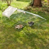 Image de Enclos Kerbl rectangulaire, toit pointu grillagé + filet de protection, L220xl103xH85cm